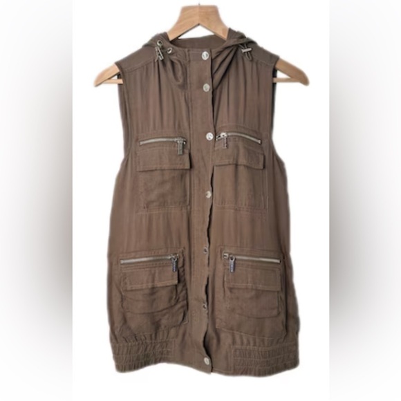 Michael Kors Women's Cargo Vest-Size Large - Picture 1 of 3